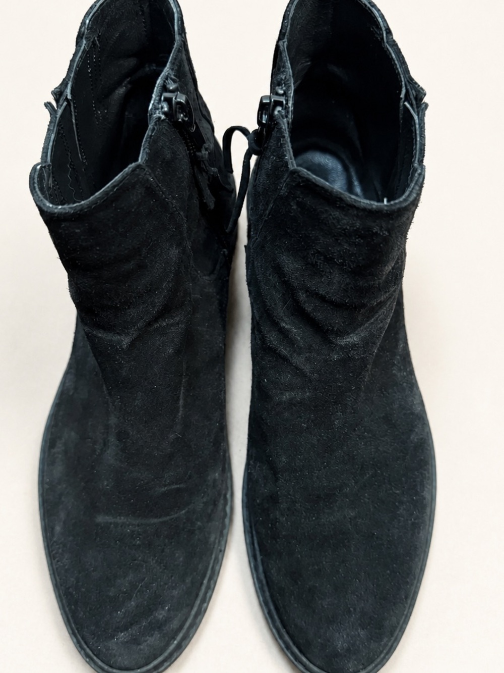 Stuart Weitzman Black Suede Ankle Booties